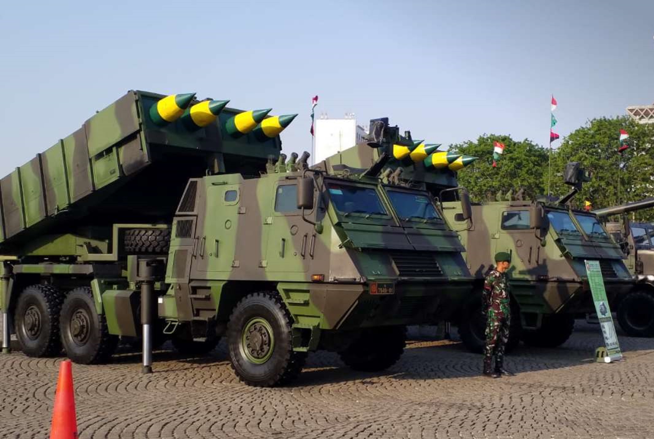 Sejumlah alutsista TNI angkatan darat, saat berada di Jakarta