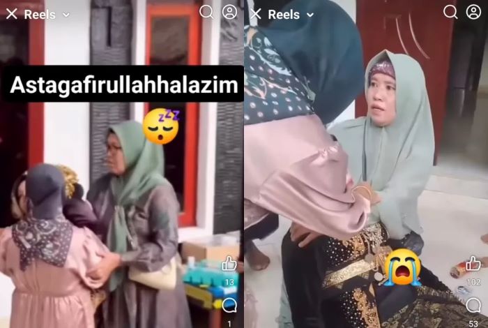 Viral pengantin pria di Lombok mengamuk karena mengetahui di detik-detik terakhir menjelang akad, calon pengantin wanitanya mengaku gadis ternyata sudah janda tiga kali. (Facebook/Balqis Marwah)