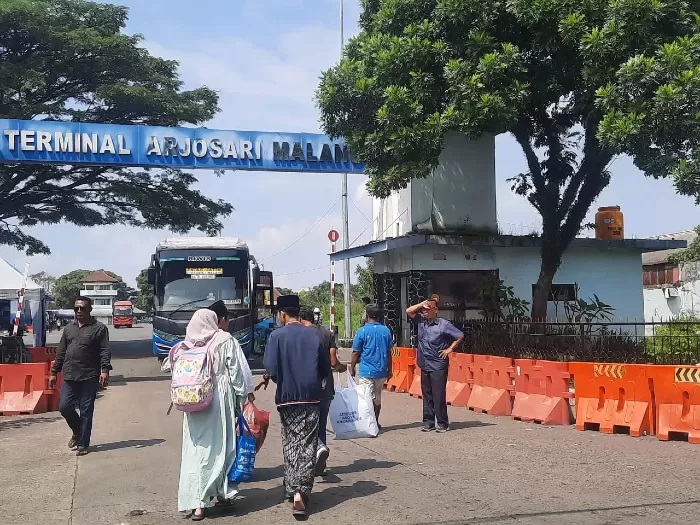Terminal Arjosari Malang. (Dokumentasi Radar Malang Jawa Pos Group)