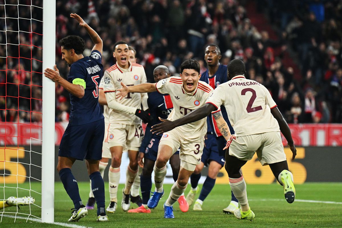 Pertemuan Bayern Munchen dan PSG di ajang Liga Champions 2024 lalu.