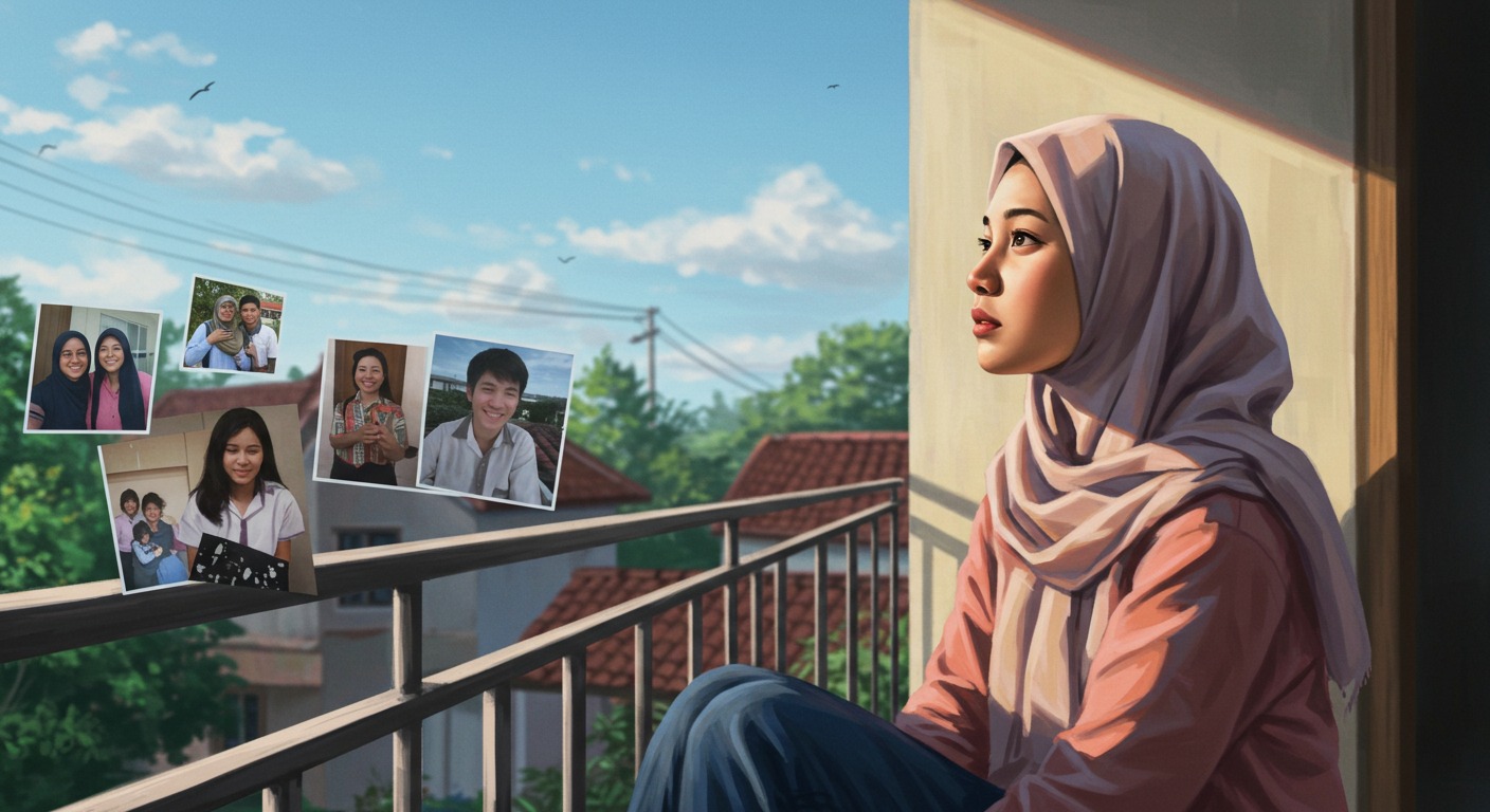 Ilustrasi momen mengenang segala sesuatu. (Dibuat dengan Akal Imitasi)