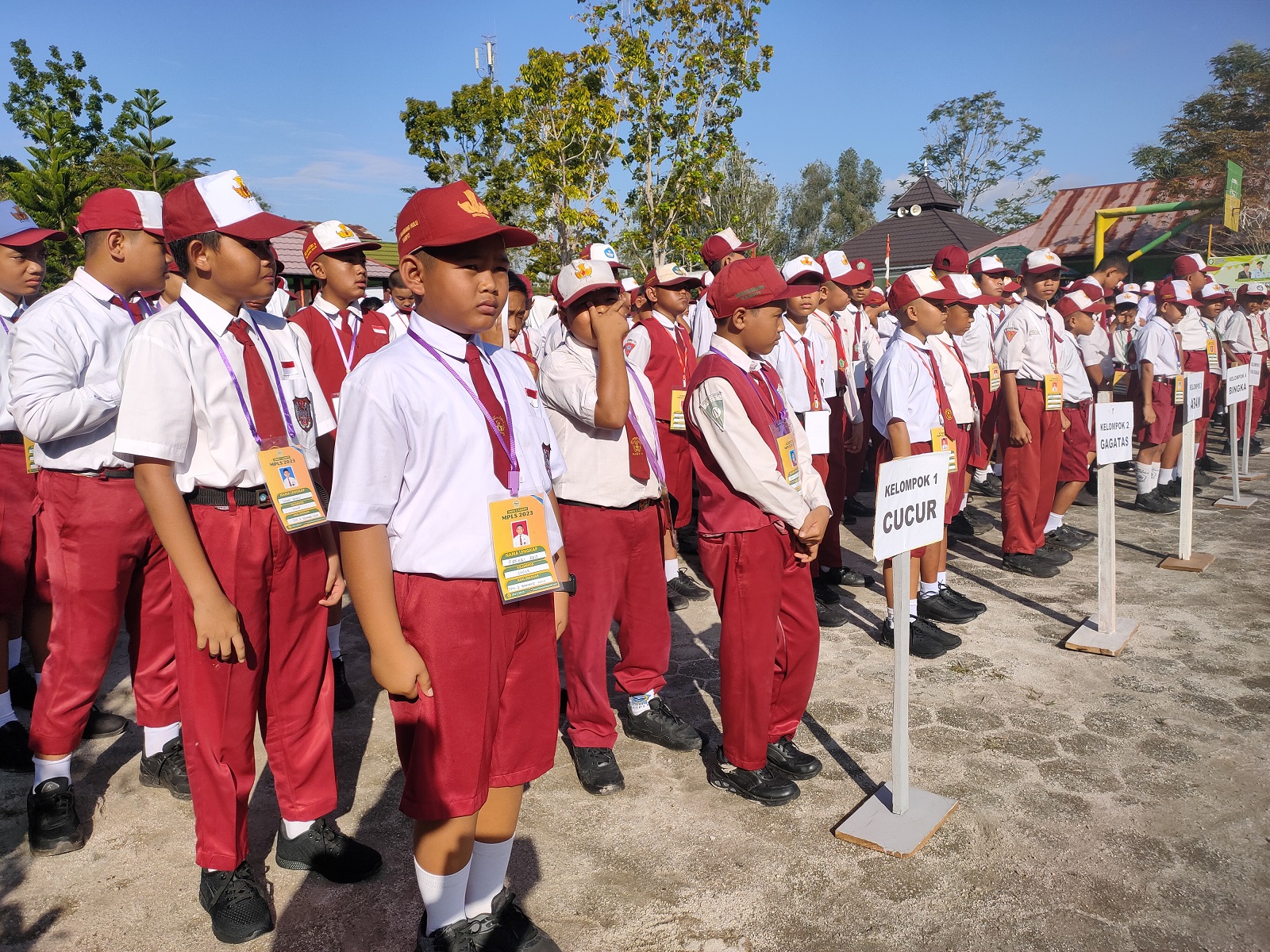 Kegiatan MPLS di salah satu sekolah di Kota Sampit, para tahun ajaran 2024 lalu.