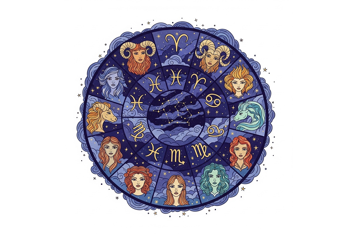 Ilustrasi Zodiak (AI)