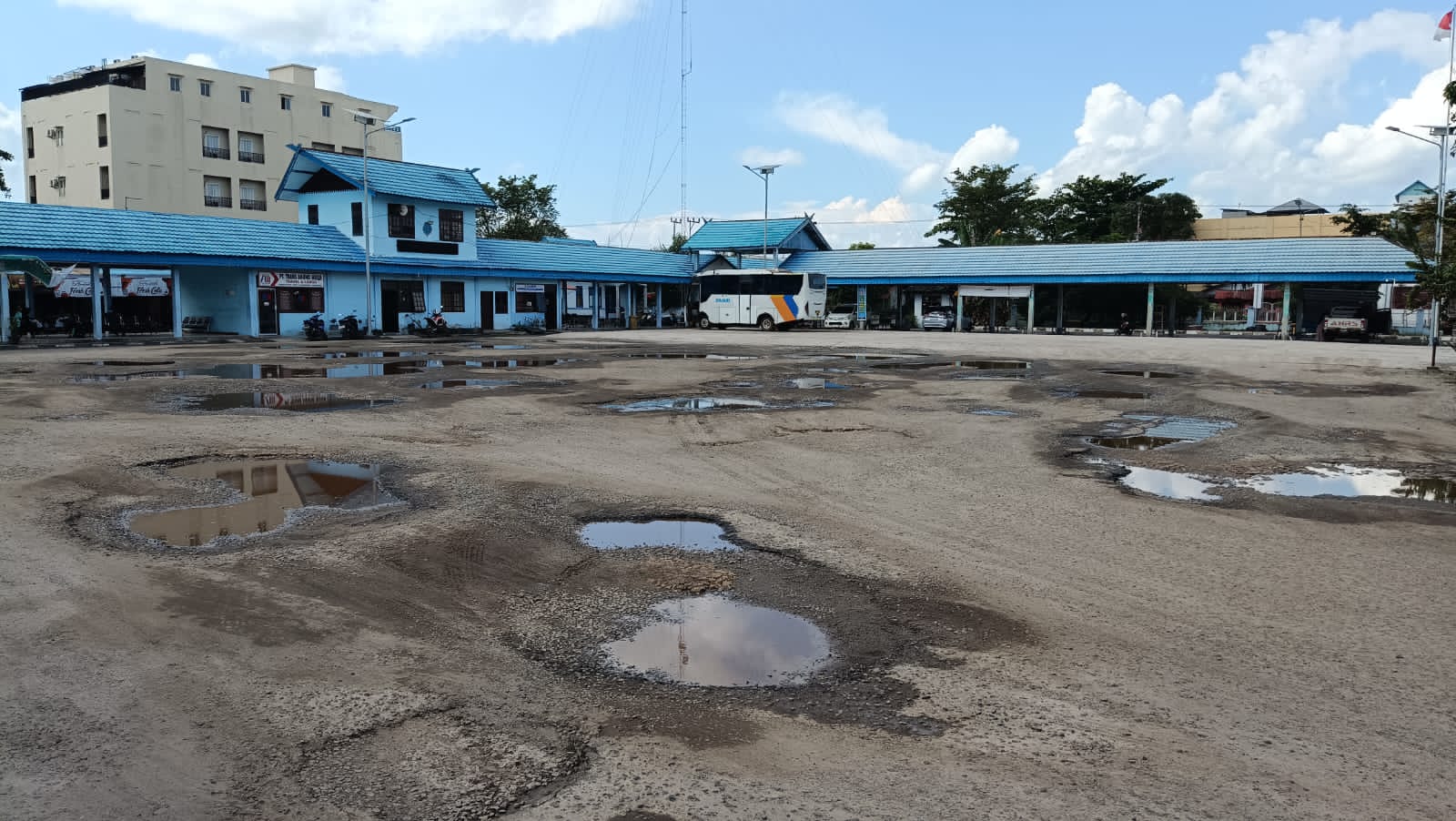 Kondisi Terminal Patih Rumbih Sampit. (Usay Nor Rahmad for Radar Sampit)