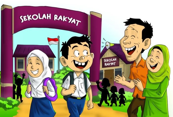 Ilustrasi Sekolah Rakyat. (REZA FEBRINO/JAWAPOS.COM)