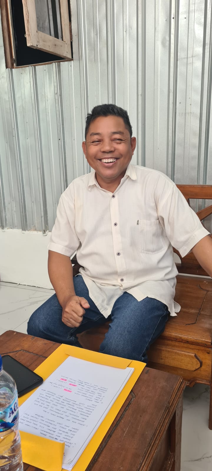 Redes selaku Tokoh Masyarakat Desa Bangkal Kecamatan Seruyan Raya