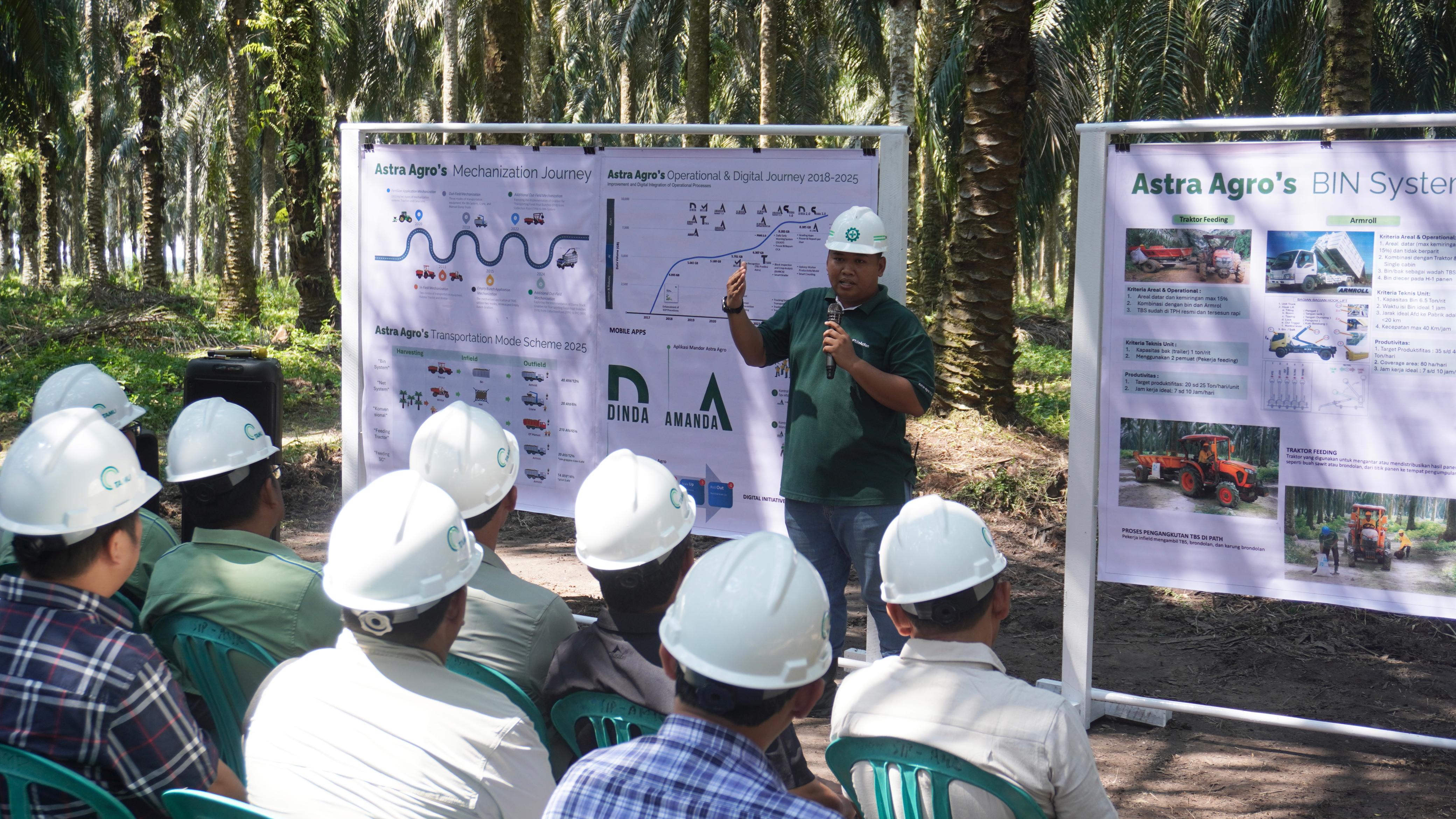 MEKANISASI:  PT Astra Agro Lestari Tbk (Astra Agro) melalui anak usahanya yakni PT Gunung Sejahtera Ibu Pertiwi (GSIP) menjadi salah satu contoh dalam dunia industri kelapa sawit nasional.