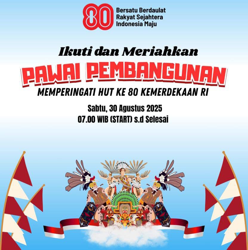 Pengumuman pawai Pembangunan Kotim