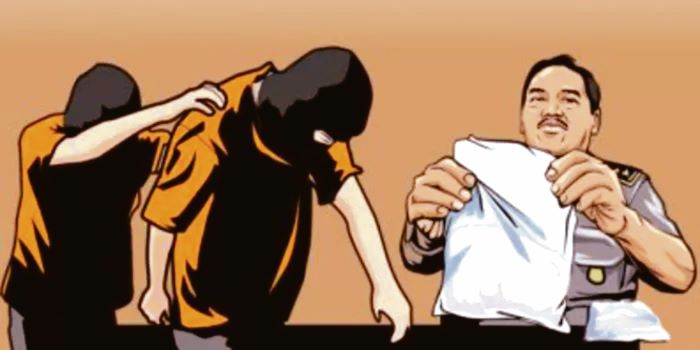 ilustrasi penangkapan pengedar sabu/Jawapos.com