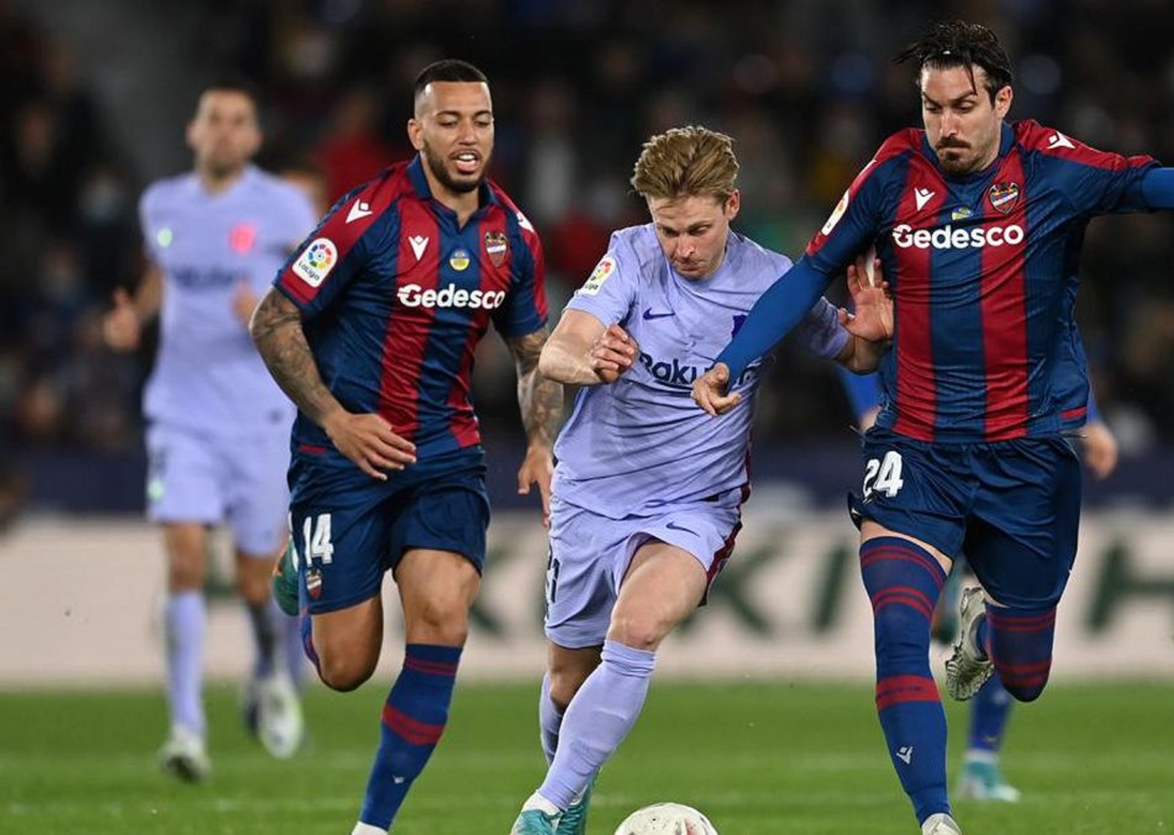 Pertemuan Levante vs Barcelona pada musim La Liga 2022 silam.