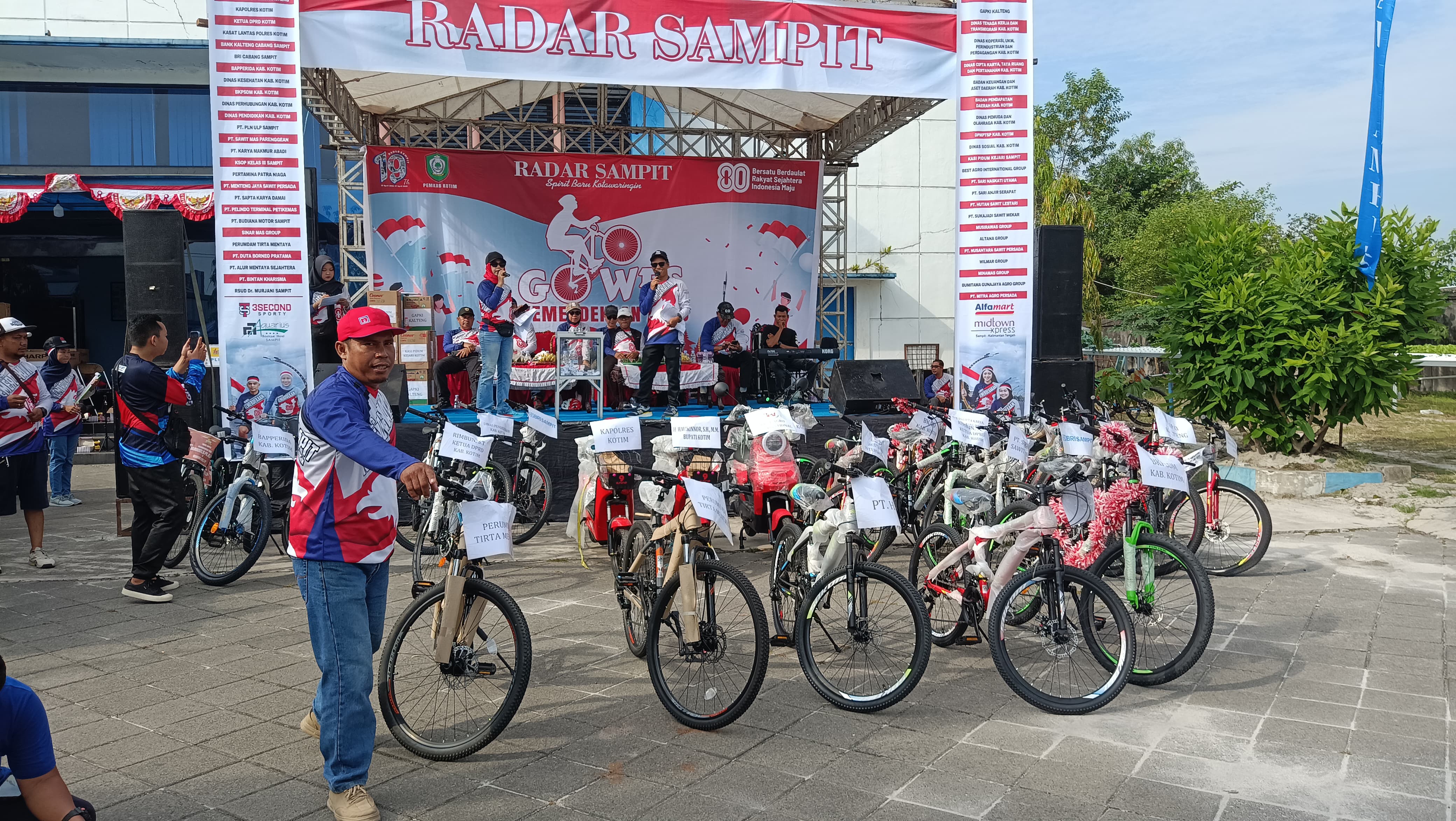 Deretan hadiah gowes kemerdekaan radar sampit 2025