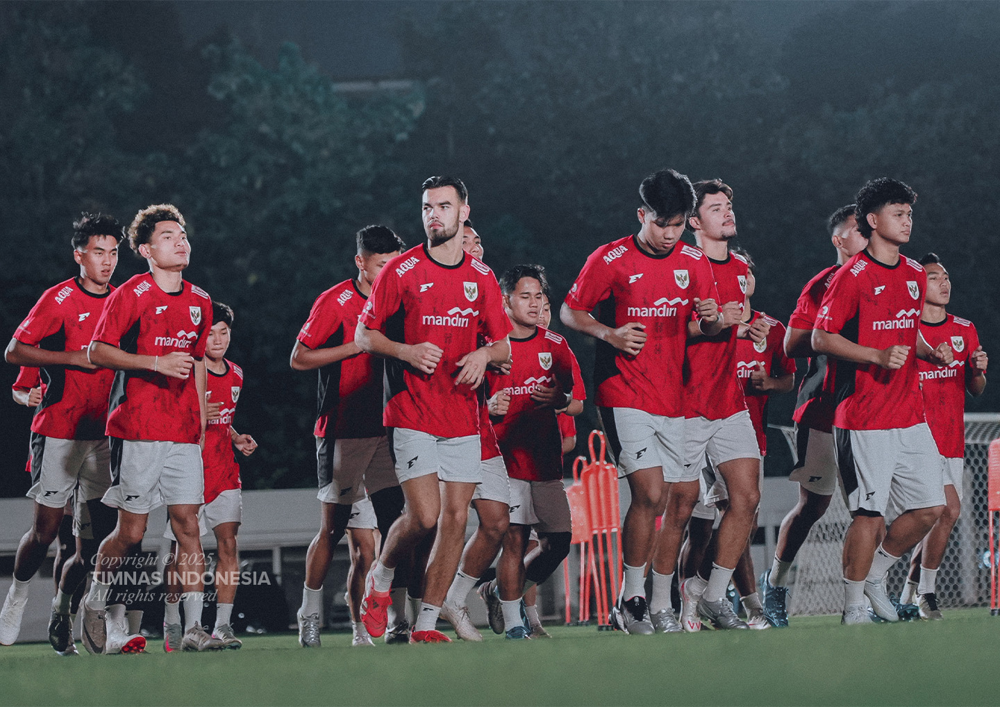 Para pemain timnas Indonesia U-23 saat menjalani pemusatan latihan, belum lama tadi.