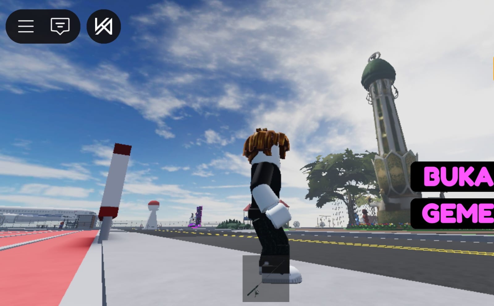 Taman Kota Sampit di Roblox. (Roblox)