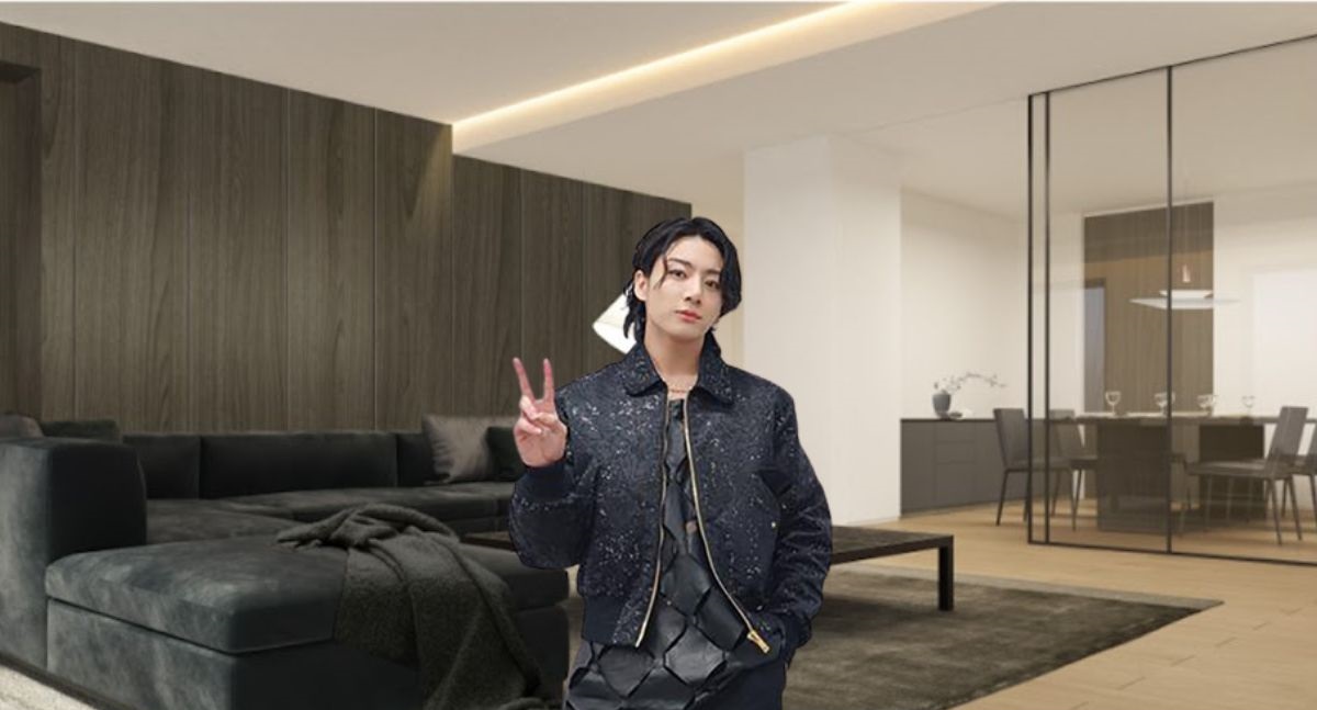 Member BTS Jungkook, di dalam rumahnya yang berada di Kota Seoul Korea Selatan.
