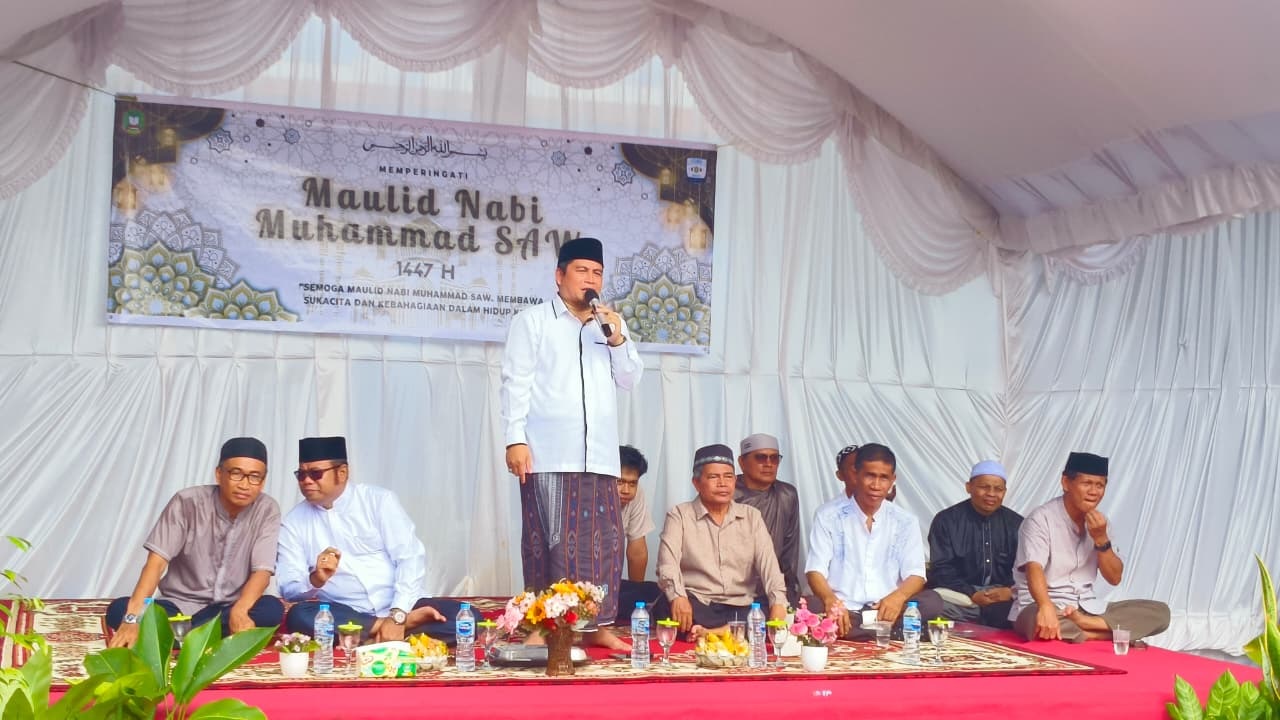 Peringatan Maulid Nabi Muhammad SAW 1447 Hijriah/2025 Masehi di SMAN 1 Sampit, Senin (1/9).
