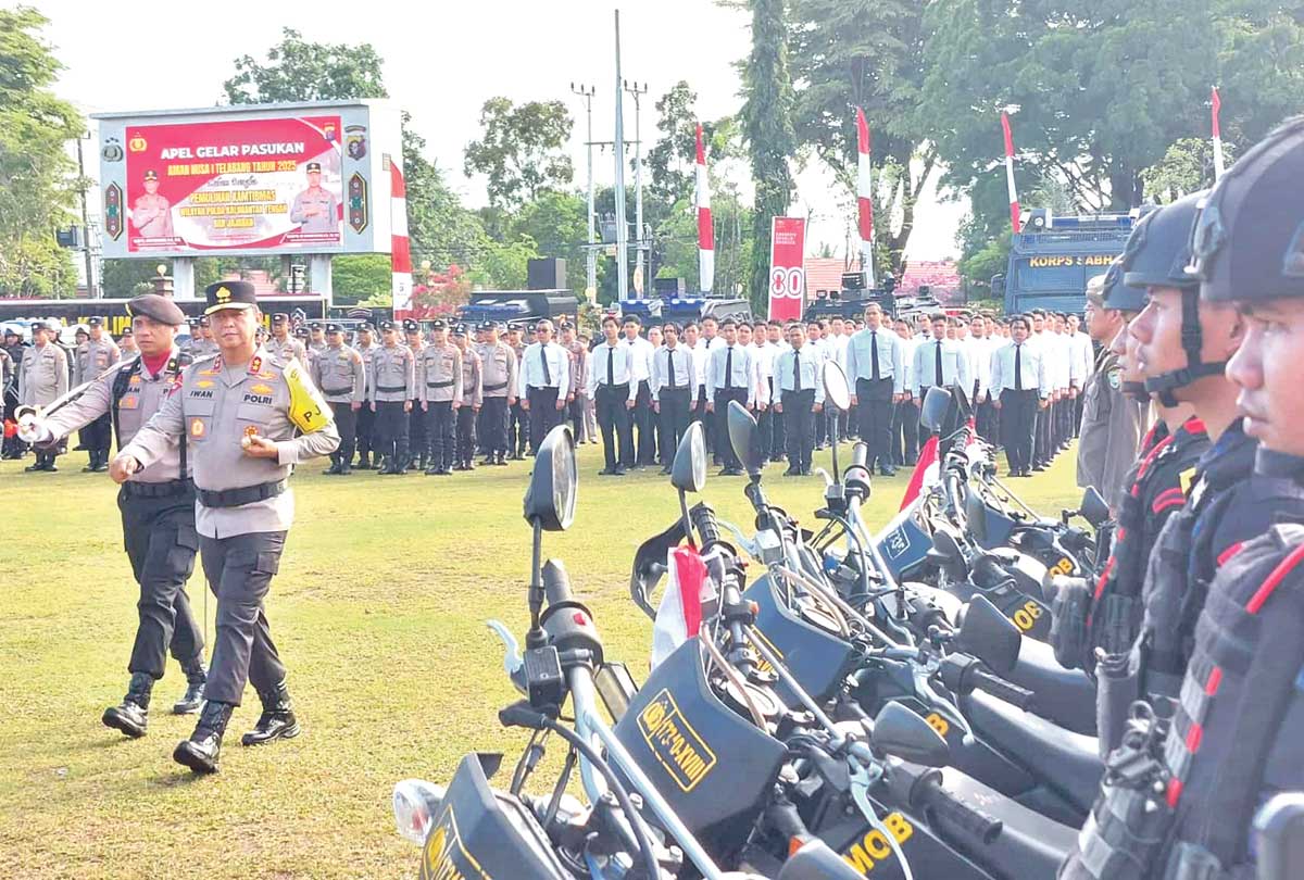 PASTIKAN KEAMANAN: Pelaksanaan Operasi Aman Nusa I dalam rangka pemulihan keamanan dan ketertiban masyarakat pasca-demonstrasi beberapa waktu lalu, Kamis (4/9).
