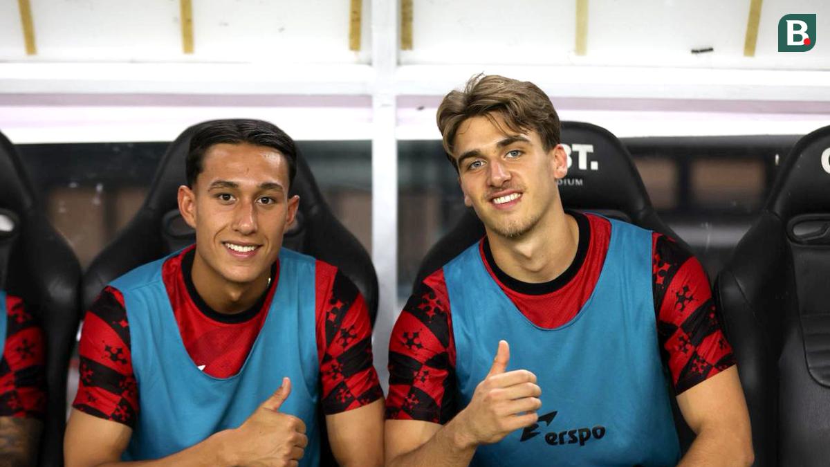 Pemain baru timnas Indonesia Miliano Jonathans dan Mauro Ziljstra, yang bakal kembali dipasang saat melawan Lebanon, Senin (8/9).