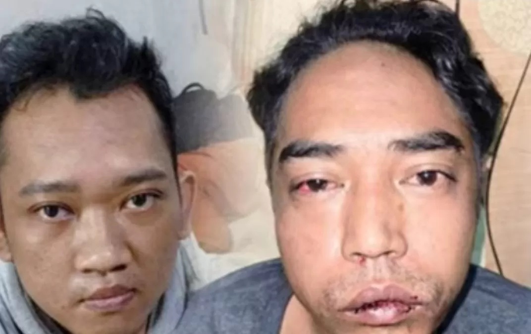 Tersangka R alias I (kiri) dan P, Dua pelaku pembunuh keluarga Sahhroni di Banyuwangi yang berhasil diamankan aparat kepolisian.(FOTO: IST)
