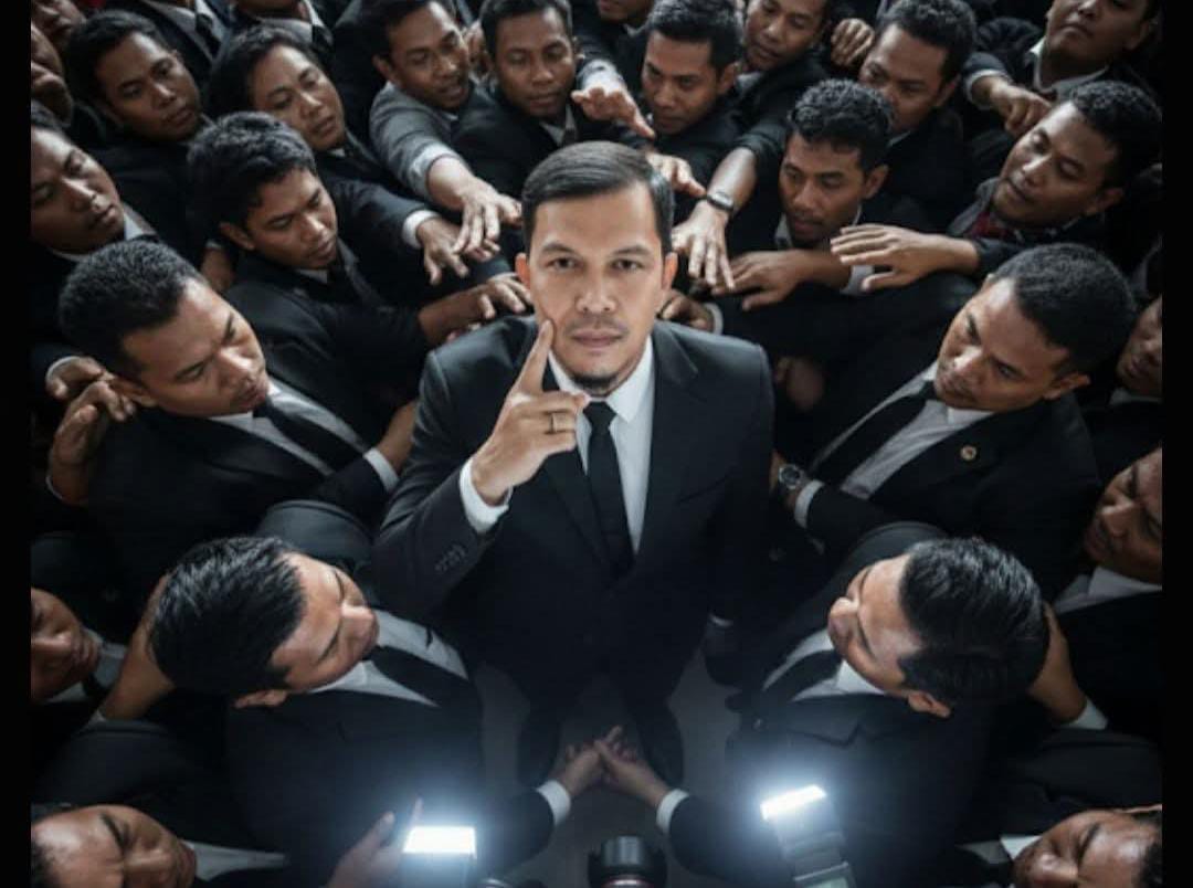 Foto bird eye dibuat dengan akal imitasi.