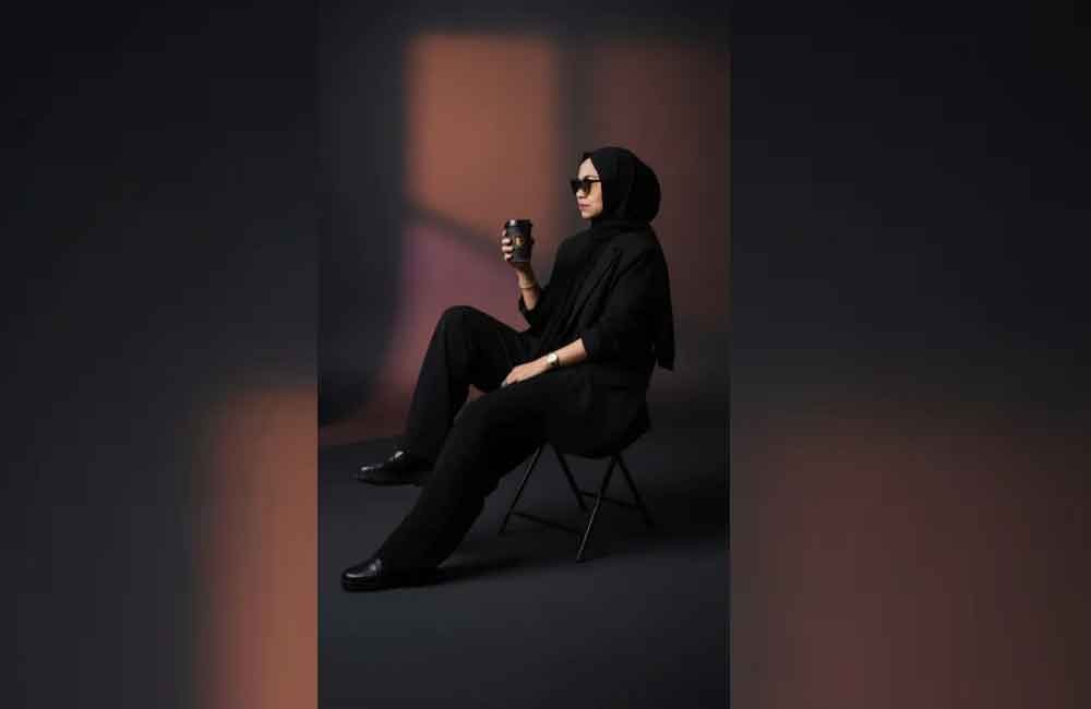 Foto AI keren yang saat ini sedang viral,estetik, misterius dan elegan. (Dibuat dengan akal imitasi)