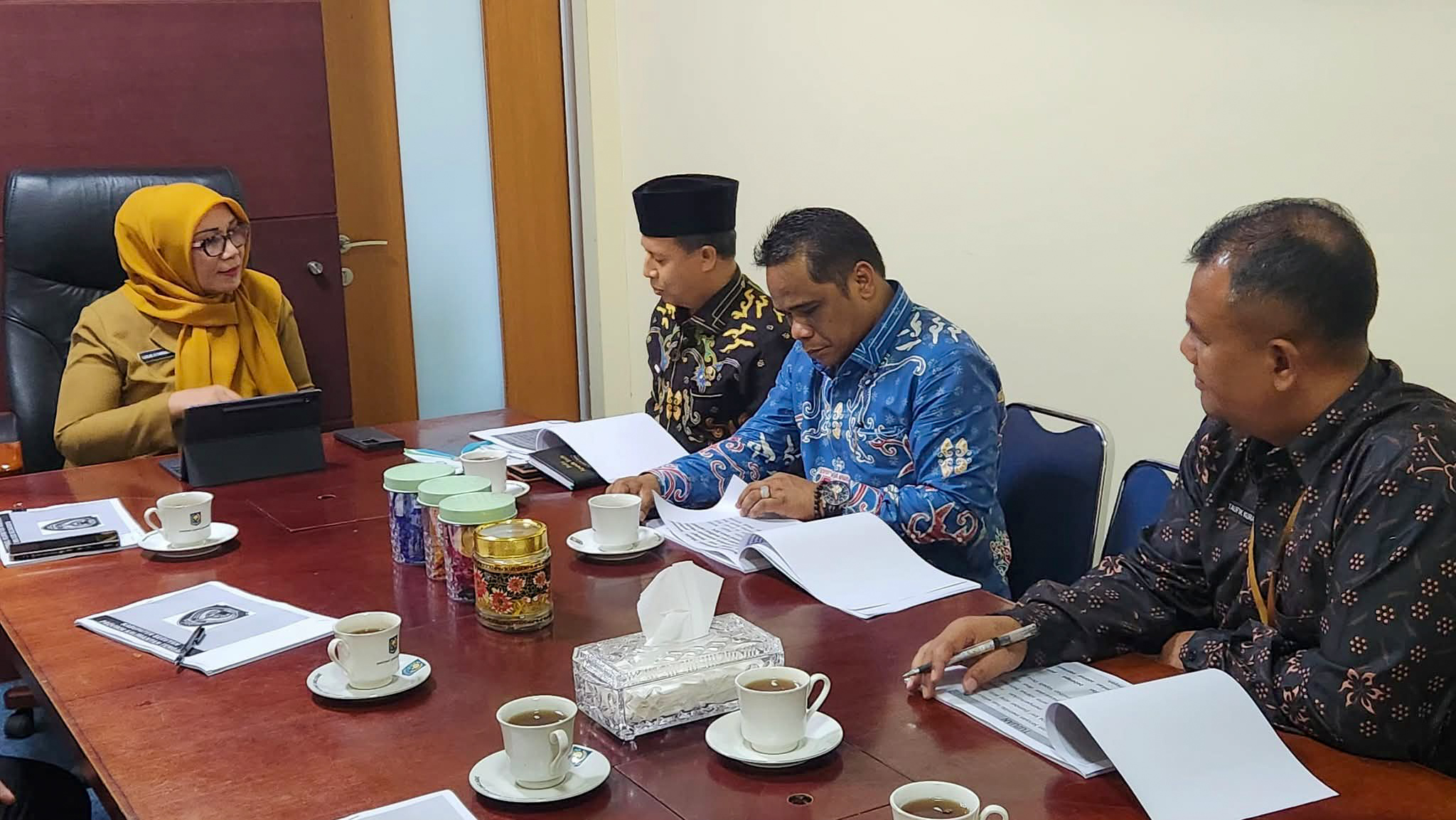 Wakil Bupati Seruyan dan rombongannya, saat audiensi dengan pihak Kementerian Dalam Negeri, Selasa (16/9).