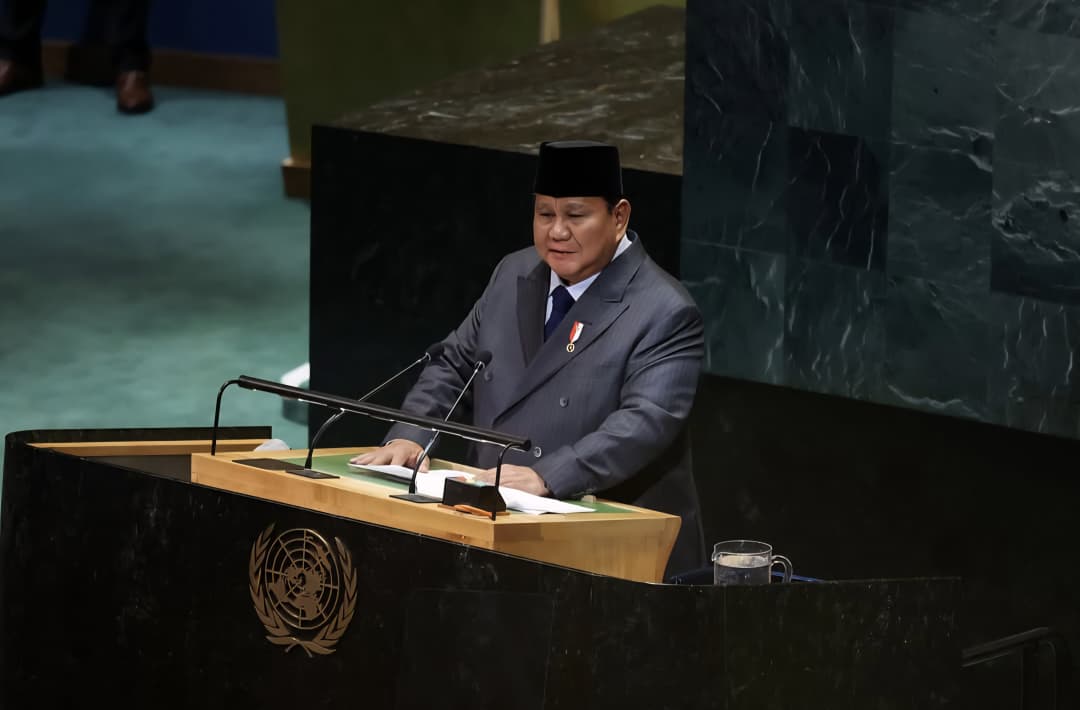 Presiden Prabowo Subianto saat di Sidang Umum PBB