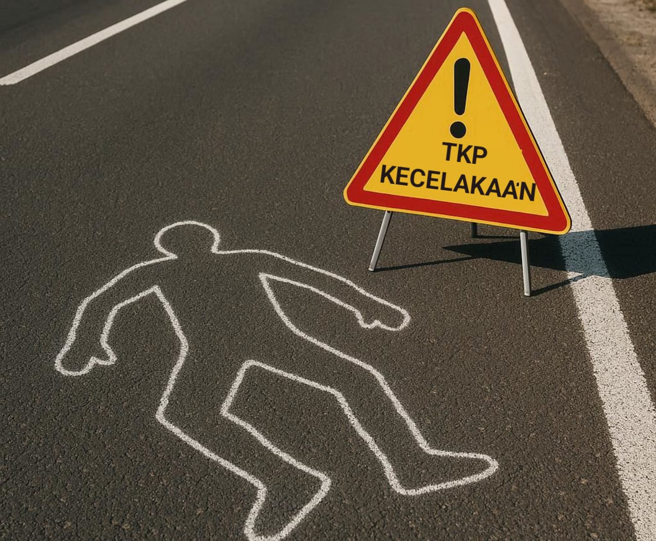Ilustrasi kecelakaan. (Dibuat dengan akal imitasi)