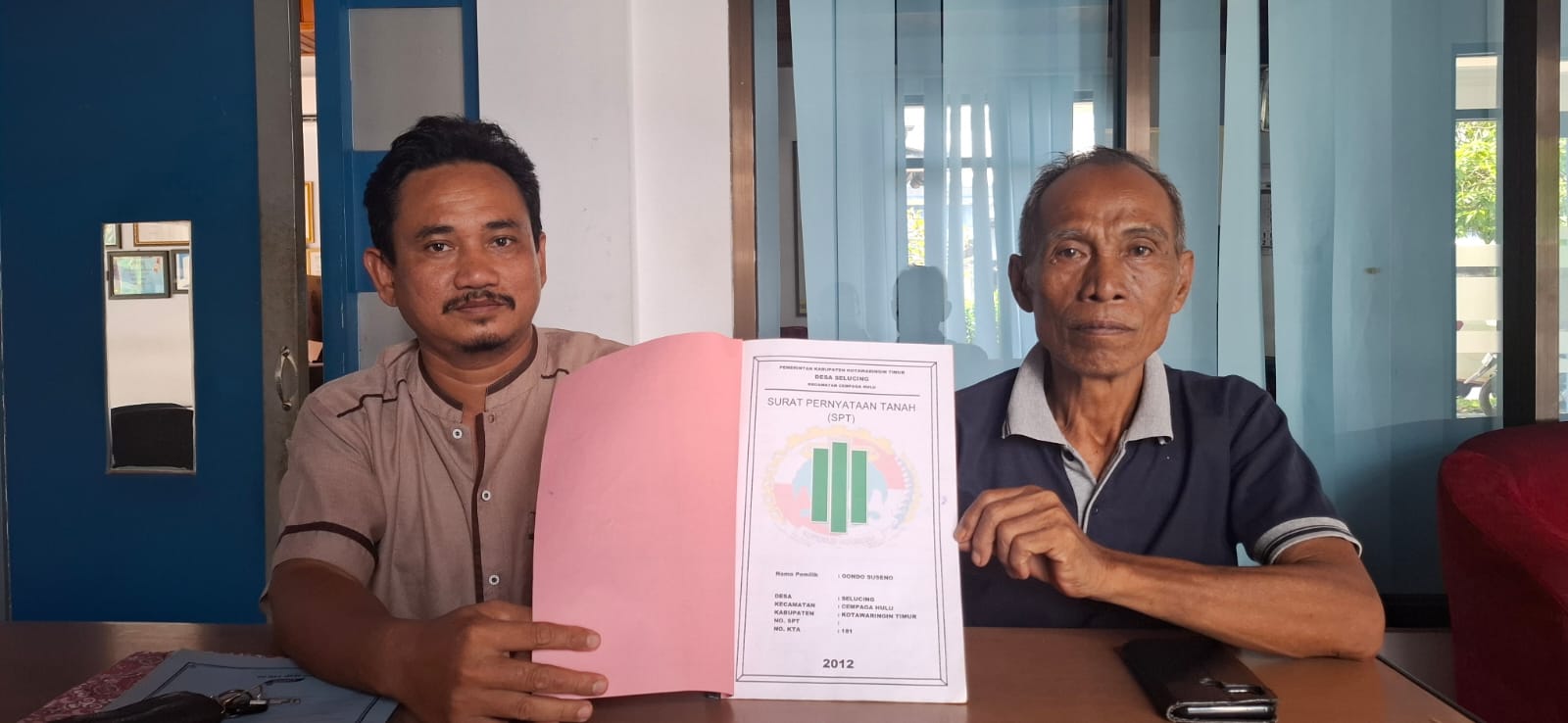 Abdul Malik saat ditemui di kantor Radar Sampit, Jumat (26/9/2025). (Rado/Radar Sampit)