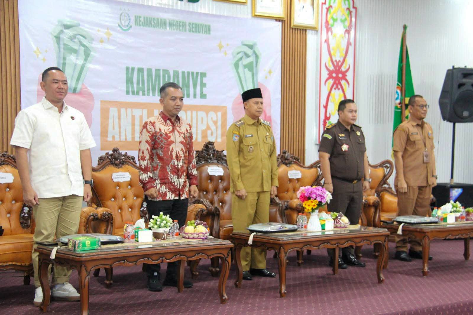 Kegiatan kampanye anti korupsi yang digelar Pemkab Seruyan, baru-baru tadi.