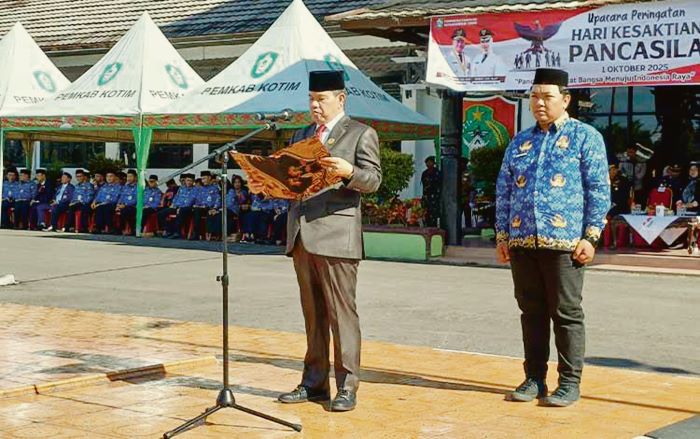 HADIR : Wakil Ketua I DPRD Kotim, Juliansyah hadir saat peringatan Hari Kesaksian Pancasila, 1 Oktober 2025 lalu. FOTO: DPRD KOTIM/RADAR SAMPIT