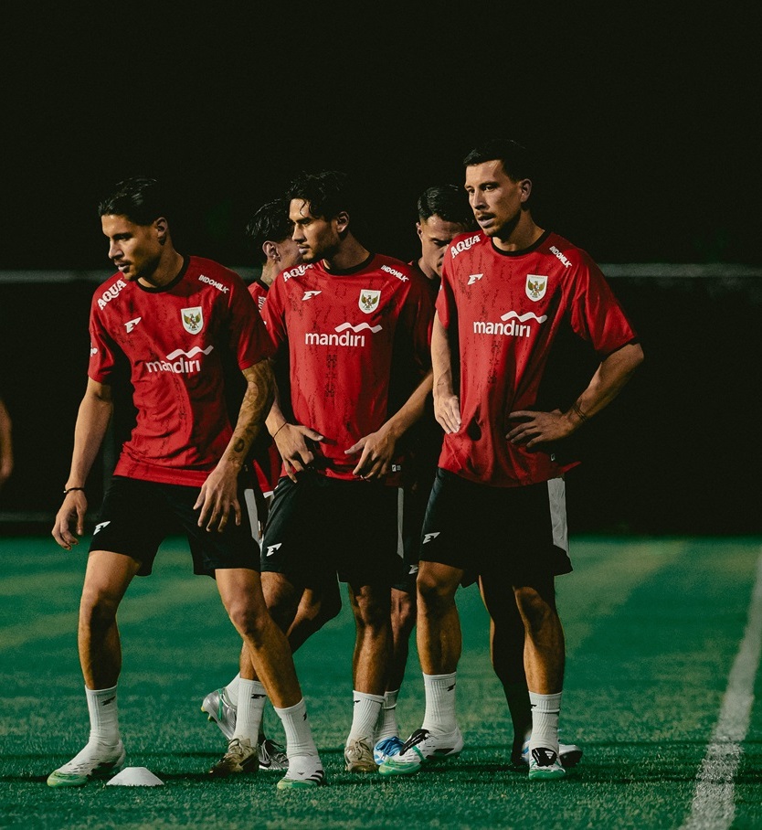 Para pemain timnas Indonesia berlatih jelang lanjutan kualifikasi Piala Dunia 2026 ronde ke 4.