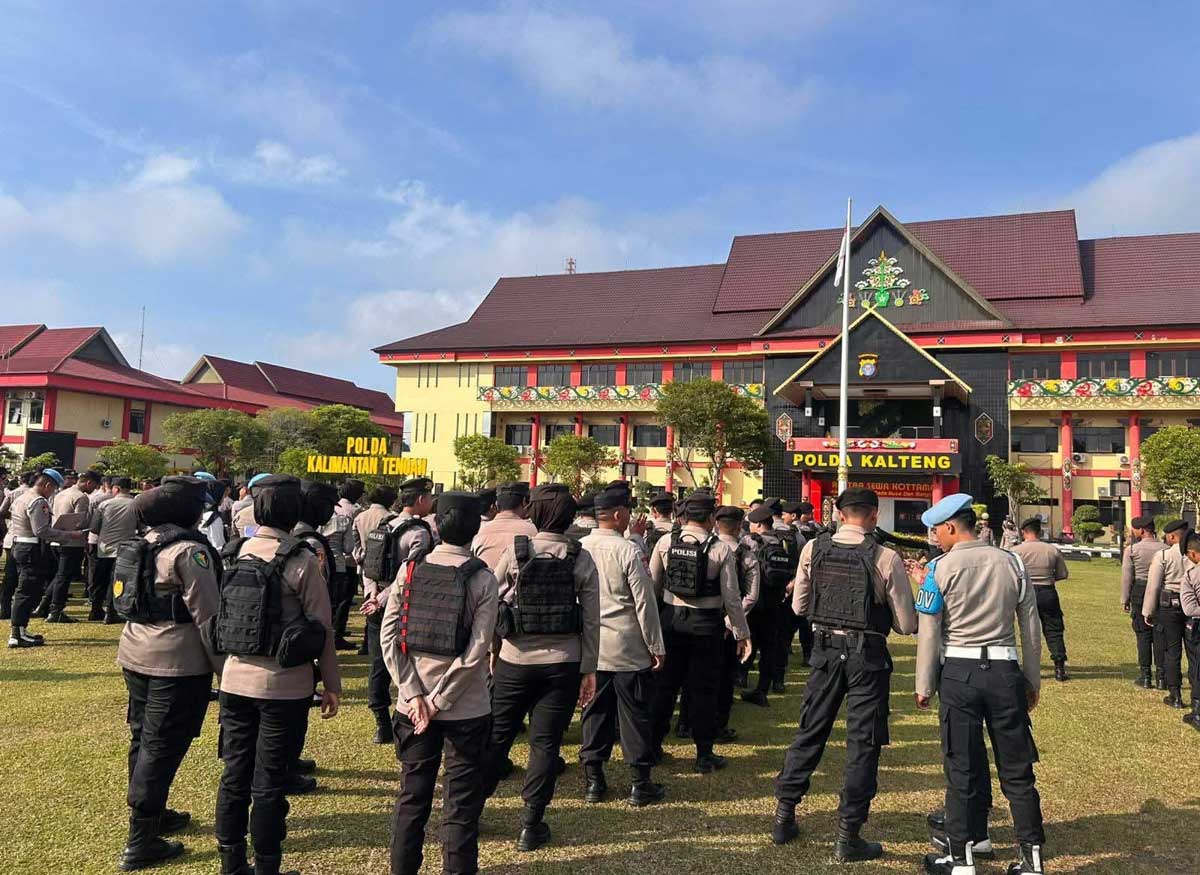 BERSIAP LATIHAN: Jajaran Polda Kalteng akan menggelar latihan Sispamkota dalam waktu dekat ini.