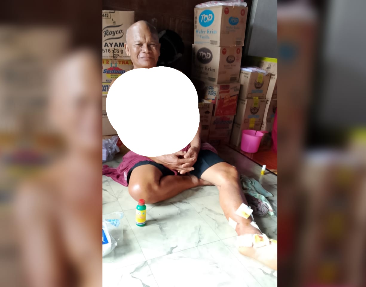 Itai, 65 tahun, warga Desa Camba, Kecamatan Kota Besi, Kabupaten Kotawaringin Timur, yang jadi korban serangan buaya.