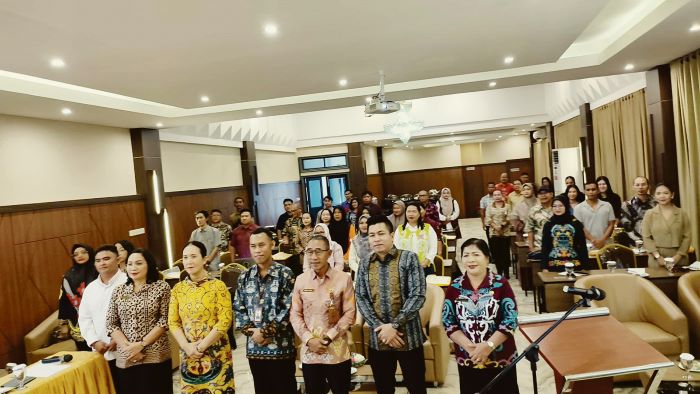 PELATIHAN: Kepala DPKUKMP Kota Palangka Raya Samsul Rizal saat menghadiri pelatihan perkoperasian bagi para pengurus Koperasi Merah Putih tingkat kelurahan se-Kota Palangka Raya, belum lama tadi.