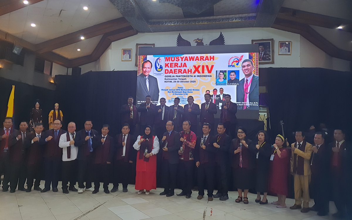 GPdI KALTENG: Musyawarah Kerja Daerah (Mukerda) Gereja Pentakosta Kalteng ke XIV di Sampit, Kotawaringin Timur, Rabu (29/10) (Heny/Radar Sampit)