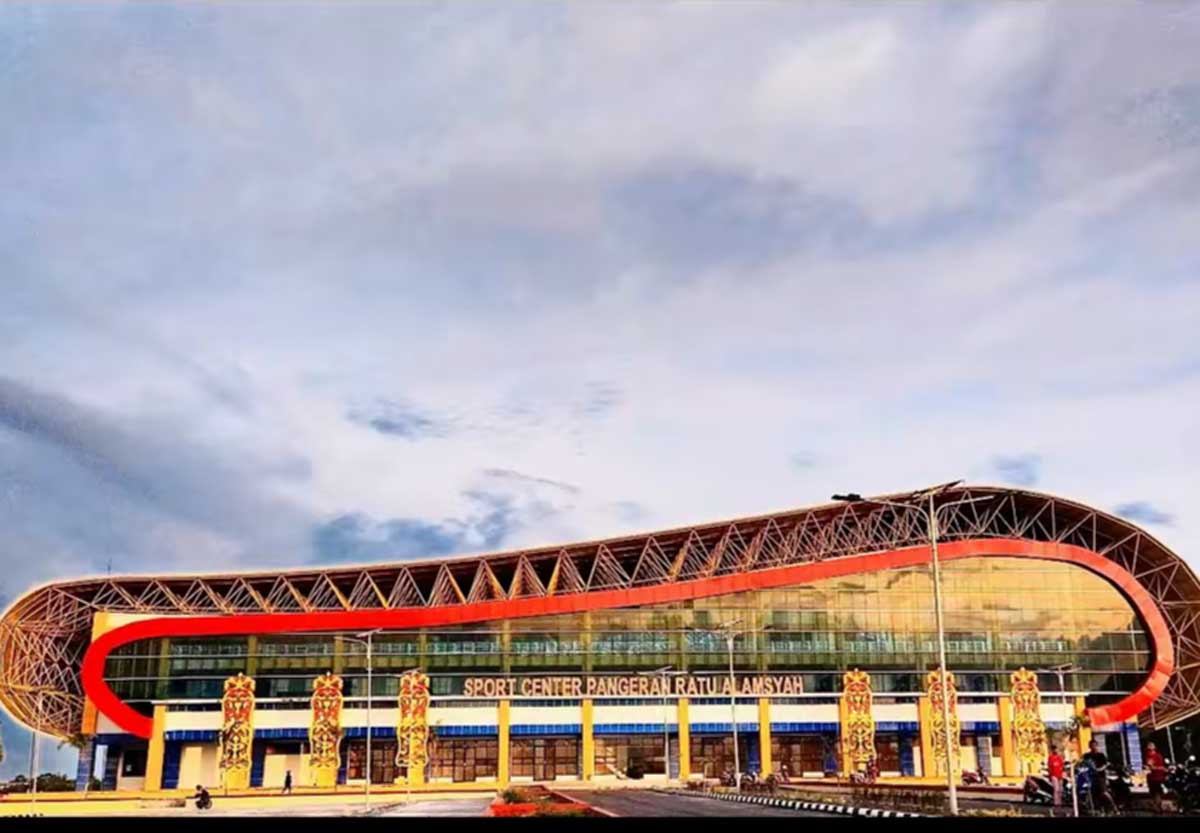 DIPERSIAPKAN MATANG: Sport Center Pangeran Ratu Alamsyah, salah satu lokasi yang akan menjadi venue kegiatan Porprov 2026 mendatang.