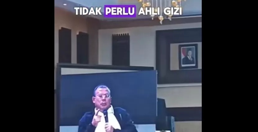 Viral! Wakil Ketua DPR Bilang Ahli Gizi Bisa Diganti Lulusan SMA, Para Sarajana Ahli Gizi Emosi, Publik Ketar-Ketir (Tangkapan Layar TikTok@wiraadikara)