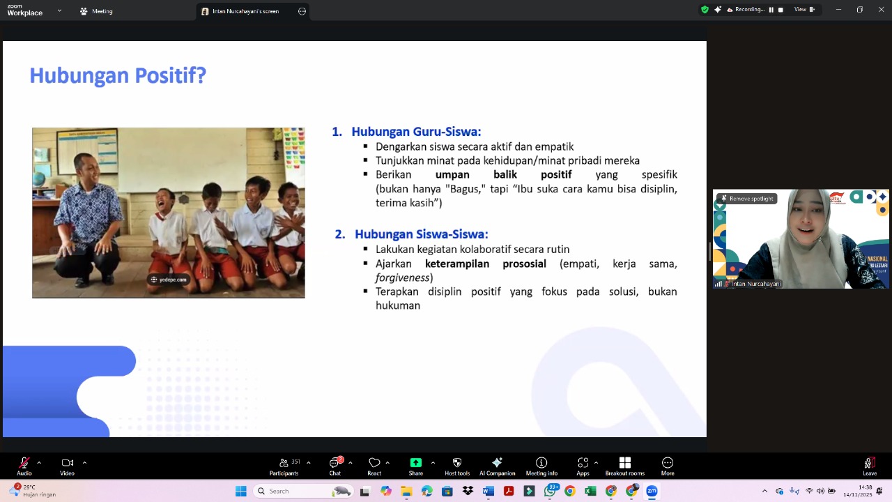 PT Astra Agro Lestari menggelar Webinar Psikologi Positif Mengajar, yang didikuti oleh 450 guru dari seluruh sekolah binaan Astra Agro. (AAL/Radar Sampit)