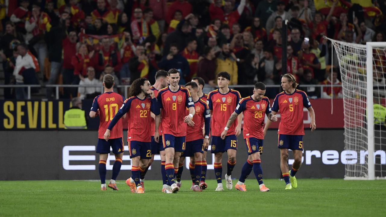 Timnas Spanyol yang telah lolos ke Piala Dunia 2026