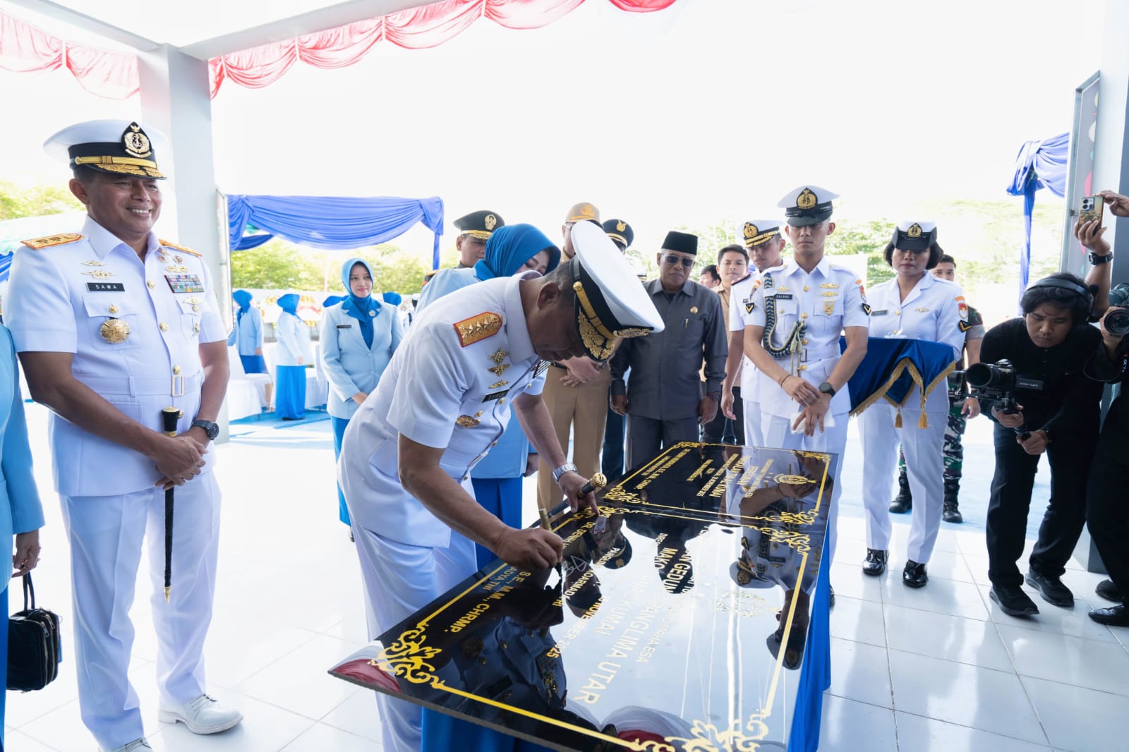 Perkuat Pertahanan Maritim, Mako Lanal Kumai Diresmikan