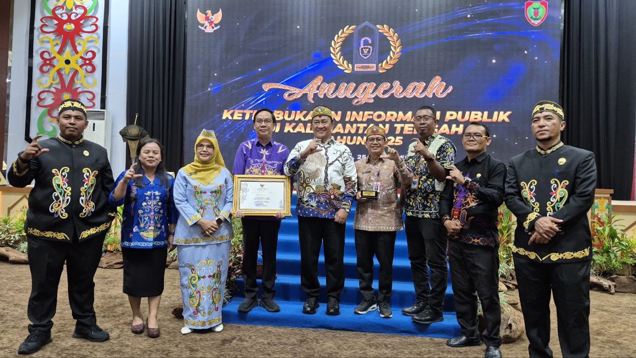 Pemkab Lamandau Raih Anugerah Keterbukaan Informasi Publik 2025