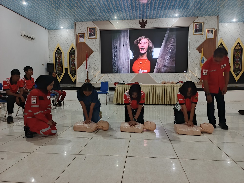 Palang Merah Indonesia (PMI) Kabupaten Lamandau menggelar pelatihan pengembangan relawan PMI tahun 2025.