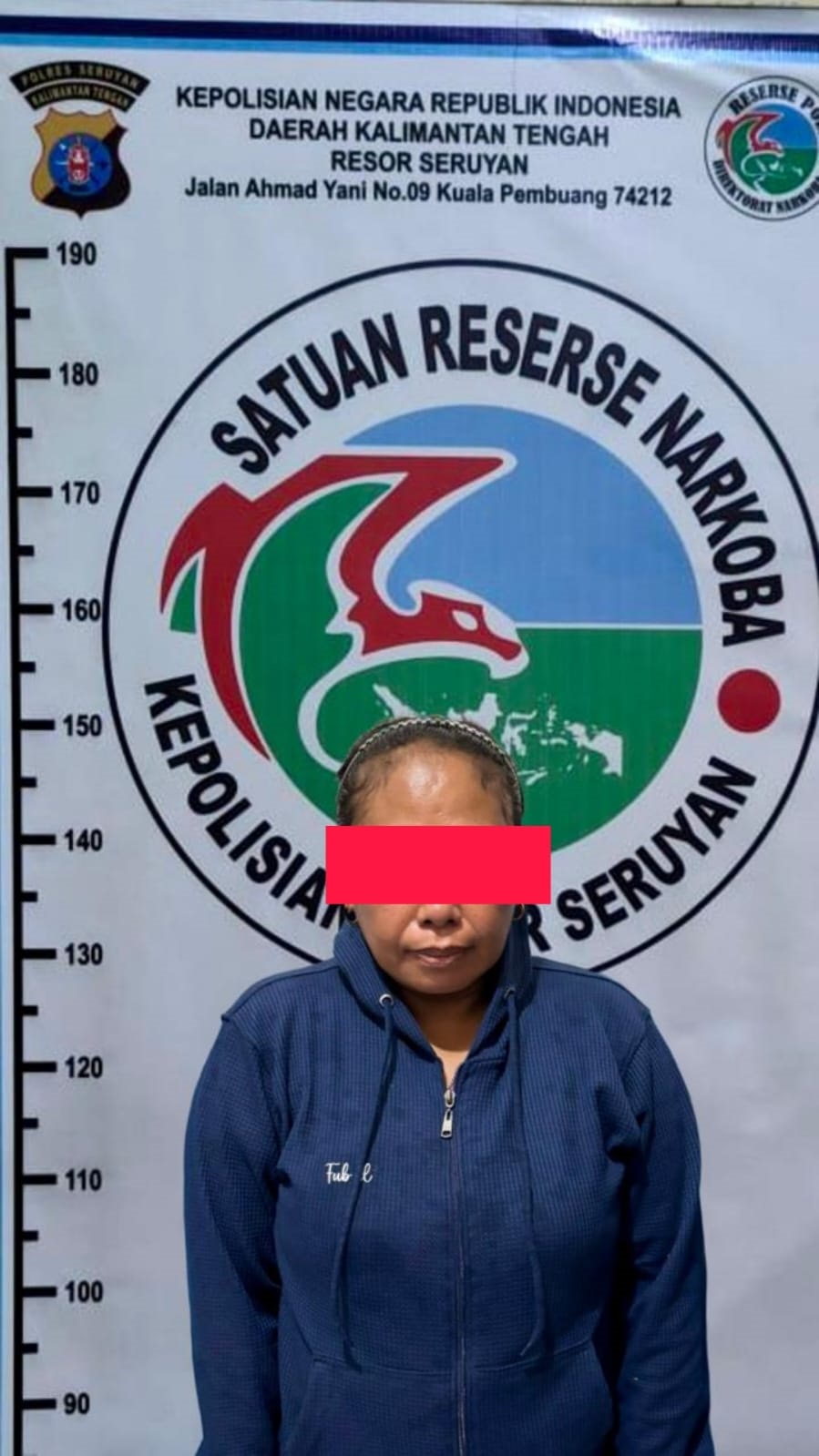 Seorang perempuan berinisial S diamankan jajaran Satresnarkoba Polres Seruyan, Rabu (3/12) sore.