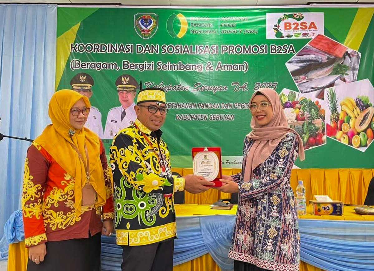 TEKAN STUNTING: Kegiatan Koordinasi dan Sosialisasi Promosi B2SA Tahun 2025 yang digelar Dinas Ketahanan Pangan Seruyan di Kuala Pembuang, Jumat (5/12/2025).