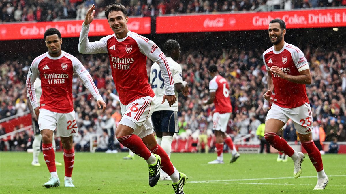 Pemain Arsenal yang sementara ini memuncaki klasemen Liga Inggris 2025/2026