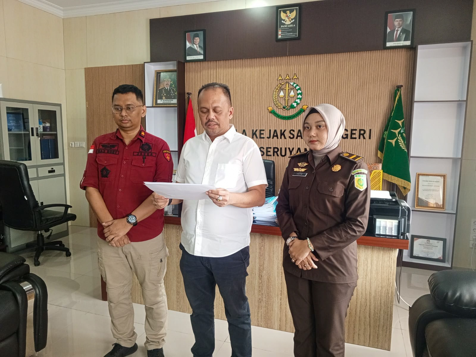 Kepala Kejaksaan Negeri (Kejari) Seruyan Andre membuka rekap penanganan perkara sepanjang 2025,  Kamis (11/12).
