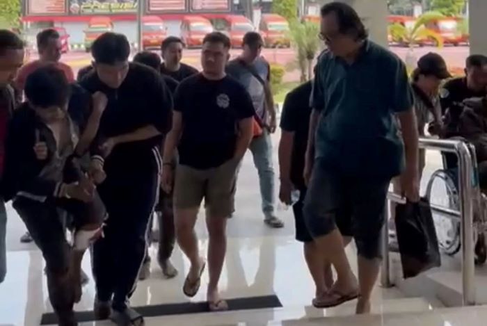 MALING MOTOR: Polres Gresik meringkus sindikat curanmor. (Ludry Prayoga/Jawa Pos).