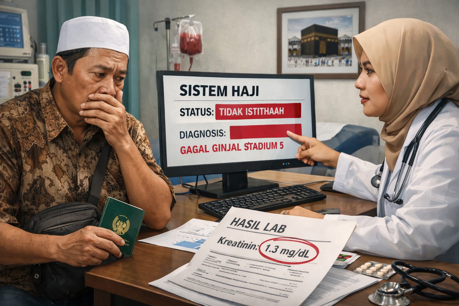 Ilustrasi. (Dibuat dengan akal imitasi).
