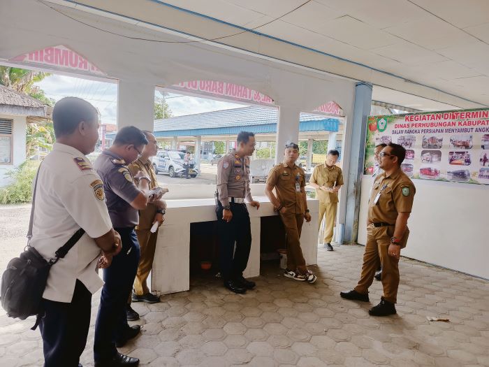 NATARU: Salah satu pos pengamanan yang akan segera beroperasi untuk memastikan keamanan mobilitas Masyarakat Kotim selama libur Nataru. FOTO : DISHUB KOTIM/RADAR SAMPIT