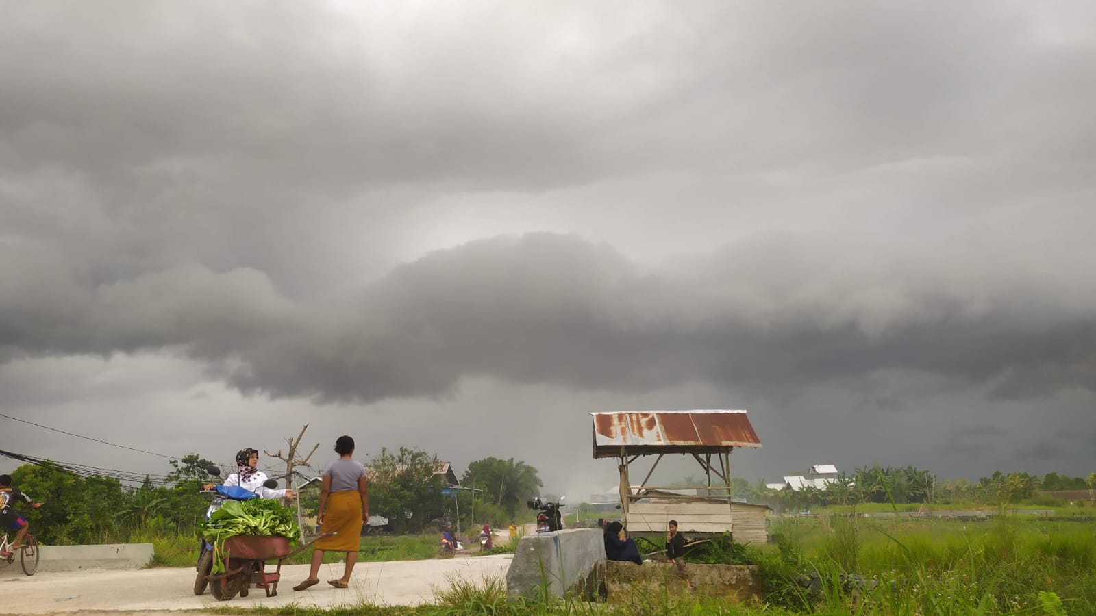 Awan hitam di langit Kotawaringin Timur. (Dok. Usay Nor Rahmad/Radar Sampit).